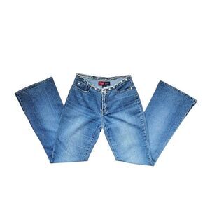 y2k embellished flare jeans